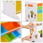 SONGMICS Scaffale Porta Giocattoli per Bambini Libreria Mensola con 6 Scatole (Bianco) GKR03W