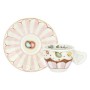 THUN ® - Set 2 Tazzine caffè e zuccheriera - Linea New Sweet Cake - Porcellana - 100 ml - Ø 6 cm