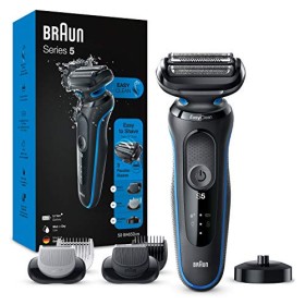 Braun Series 5 50-B4650cs Rasoio Elettrico Barba Con Base Di Ricarica, Regolabarba Uomo, Rifinitore Corpo, Wet&Dry, Ricaricabile
