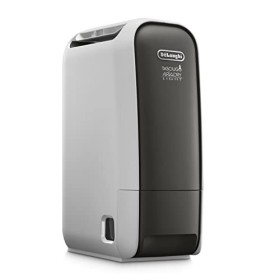 De'Longhi DNS 65 Tasciugo AriaDry Deumidificatore Ambiente Casa, 520 W, 6 Litri, 34 Decibel, Plastica, Bianco