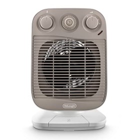 De'Longhi HFS50F24 Termoventilatore Vertical Edege, 2400 W, Bianco/Beige