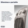 De'Longhi HFS50F24 Termoventilatore Vertical Edege, 2400 W, Bianco/Beige
