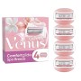 Gillette Venus Spa Breeze 2 In 1 Lamette di Ricambio per Rasoio Donna, Confezione da 4 Lamette Con Barre di Gel per Depilazione