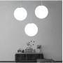 Lampadario con sfera di vetro, Lampada a sospensione, Lampada interna singola per Camera da letto, Soggiorno, Corridoio, Ristora