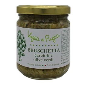 Bruschetta Di Carciofi E Olive Verdi In Olio Extravergine D'oliva Voglia Di Puglia 190g/212ml