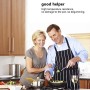 GOAMZ 9 Pezzi Utensili da Cucina,Set Utensili Cucina Silicone AntiGraffio Pentole Professionali con Porta, Acciaio Inox Antiader