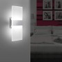 2 Pezzi LED Lampada da Parete Interno 12W Bianco Freddo, Moderno Applique da Parete Interni, Lampada a Muro in Acrilico Perfetto