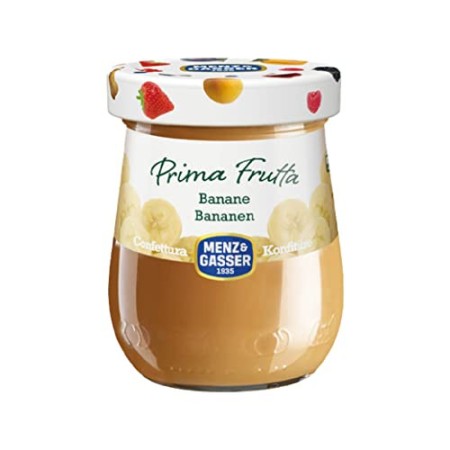 Menz&Gasser Confettura Extra di Banana Prima Frutta - Confettura con Frutta di Alta Qualità, 1 Vaso x 340 g