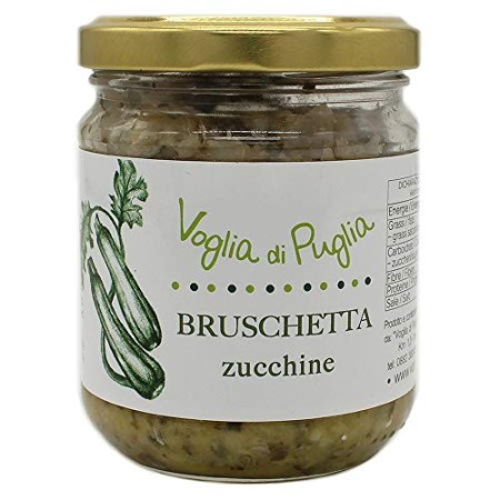 Voglia Di Puglia Bruschetta Zucchine Condi Frise In Olio Extravergine D'oliva 190g/212ml