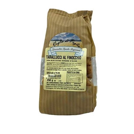 Voglia Di Puglia Tarallucci Al Finocchio Pugliesi Made In Italy 200 Grammi