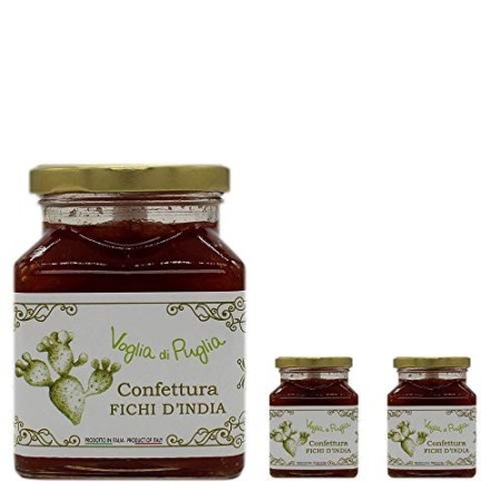 Confettura Di Fichi D'india Voglia Di Puglia 3 Confezioni da 340 gr 100% Made In Italy