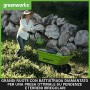 Greenworks Carriola a Batteria G40GC (Li-Ion 40V 4.2 km/h Velocità di Guida 2.4 km/h Velocità all'Indietro 100 kg di Carico Ma