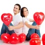 ocballoons Palloncini a Forma di Cuore Rosso Ti Amo 16 PZ San Valentino Festa Evento Cerimonia Decorazione allestimento Romantic