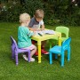 Liberty House Toys-Tavolo per Bambini con 4 sedie, plastica, Colore: Multicolore
