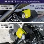 Urban Security UR6 Antifurto Bloccadisco con Allarme + Avvertimento 120dB, 6 mm, Prodotto nell'UE, Universale Moto Scooter Bici,