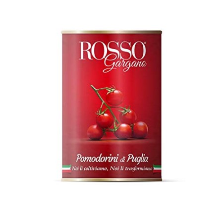 Rosso Gargano Pomodorini Pugliesi Da Coltivazione Italiana 6 Barattoli 2550 Grammi