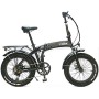 i-Bike Fold Pro ITA99, Bicicletta elettrica ripiegabile con ruote fat Unisex adulto, Nero, 44 cm