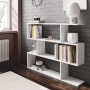 13Casa - Kafka A5 - Libreria. Dim: 110x25x97 h cm. Col: Bianco. Mat: Melamina.