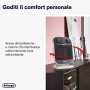 De'Longhi HFX60E20 Termoventilatore Ceramico Verticale, Bianco/Nero, 2000 W, Plastica