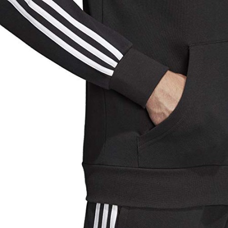 Adidas Essentials 3 Stripes Fullzip French Terry, Track Tops Uomo, Black/White, M