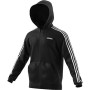 Adidas Essentials 3 Stripes Fullzip French Terry, Track Tops Uomo, Black/White, M