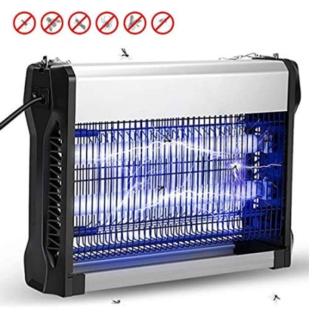 AETKFO Zanzariera Elettrica, Lampada Anti Zanzara con UV Luce LED Lampada Antizanzara Elettrico Trappola per Zanzare, Insetti, M