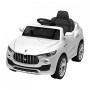Mondial Toys AUTO ELETTRICA PER BAMBINI 6V 2 MOTORI CON TELECOMANDO SPORTELLI APRIBILI MASERATI LEVANTE SUV BIANCA