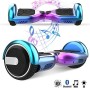 Magic Vida Skateboard Elettrico 6.5 Pollici Bluetooth con Due Barre LED Monopattini elettrici autobilanciati di buona qualità p