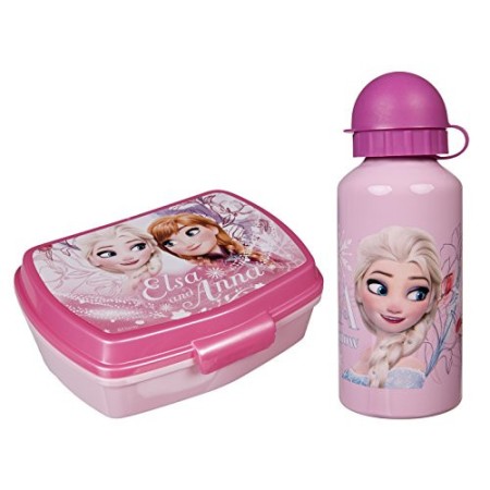 Set contenitore per il pranzo e bottiglia in alluminio Frozen