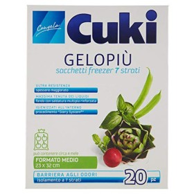 Cuki - Sacchetti Freezer Gelopiu', Formato Medio 23 x 32 cm - 20 pezzi