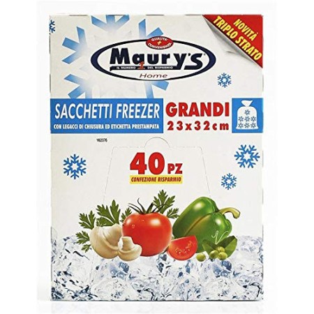 Maury's Sacchetti Gelo Freezer 23x32cm 40pz