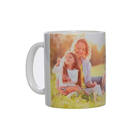 Stampa la Tua Foto su Tazza Personalizzata, Modello Mug in Ceramica per Uso Regalo, Alimentare e arredo (Bianco, 300 ml)