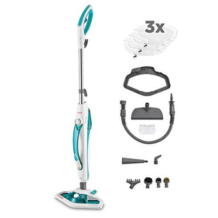Polti Vaporetto SV450_Double Scopa Vapore Doppia Funzione con Pulitore Portatile, 13 accessori, uccide ed elimina il 99,9%* di v