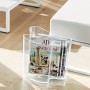 Guzzini Vaso da Arredo Portariviste Isola Home, Grigio, 34 x 22.8 x h31 cm