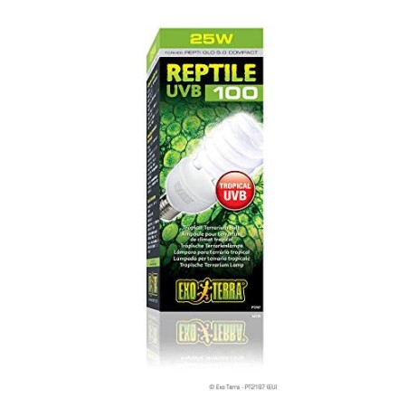 Askoll 281534 Lampada per Terrari REPTI GLO 5.0 COMPACT Potenza 25W