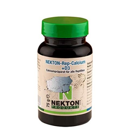 Nekton Repti Calcium con D3 Integratore per Rettili Confezione da 75 Grammi