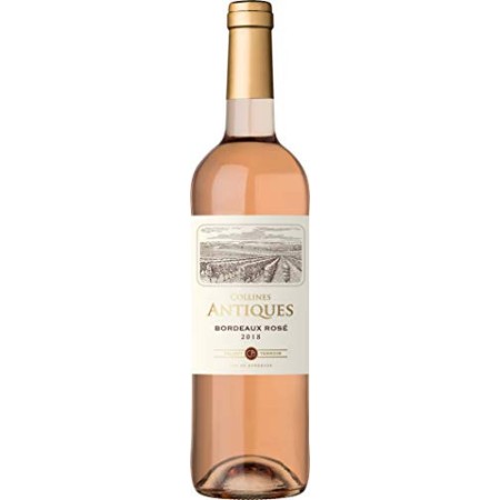 Collines Antiques, Bordeaux, vino rosato, annata 2018, 750 ml