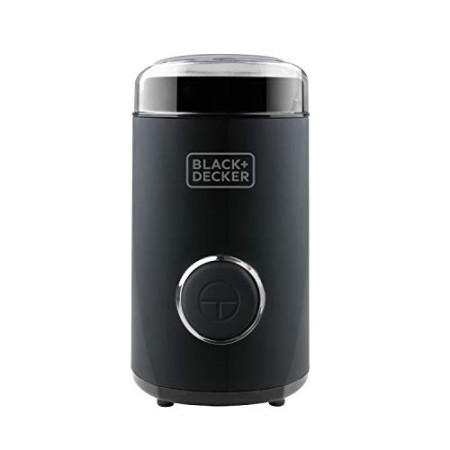 BLACK+DECKER Bxcg150E Macinacaffè Elettrico, 150 W, Plastica, Nero/Acciaio