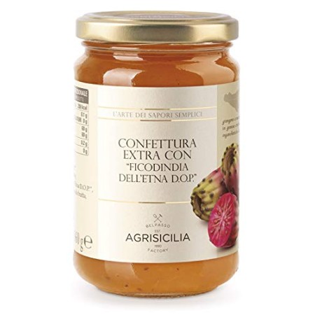 Agrisicilia Confettura Extra con "Ficodindia dell'Etna D.O.P." - 360 Gr