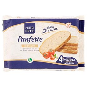 Nutri Free Panfette Pane Casereccio, Senza glutine, 300 g (4 x 75 g)