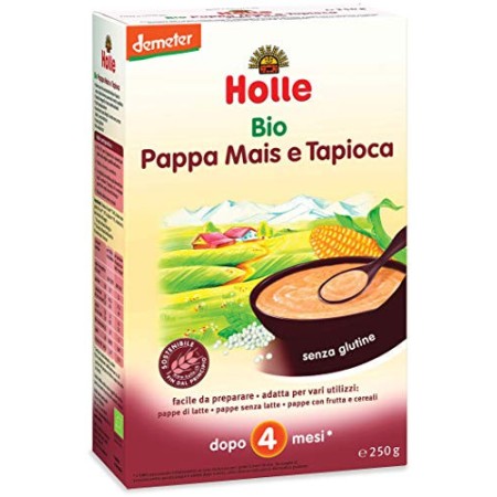 Holle Pappa Mais e Tapioca, 6 confezioni da 250 g