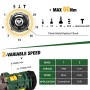 Avvitatore a Batteria 18V, TECCPO 60N.m Trapano Elettrico con Percussione, 30min Caricatore Rapido, 2 Batterie 2000mAh, 13 mm Me