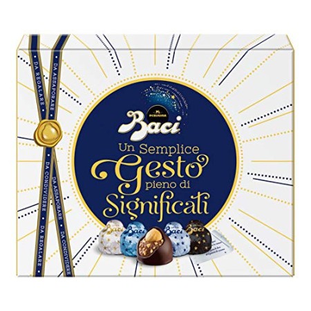 BACI PERUGINA Cioccolatini Fondenti ripieni al Gianduia Scatola 200g