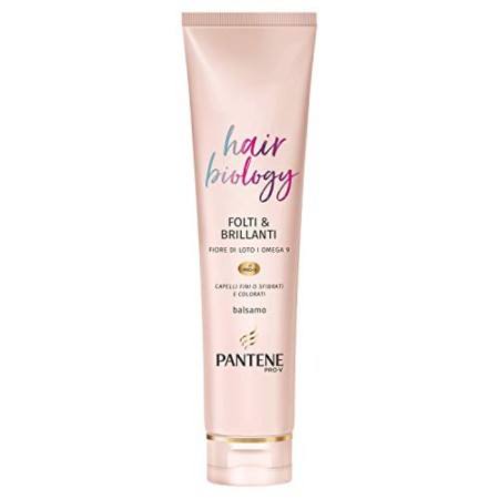 Pantene Pro-V Balsamo Capelli Hair Biology Folti&Brillanti, per Capelli Fini o Sfibrati e Colorati, 160 ml