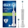 Oral-B Vitality 100 Spazzolino Elettrico Ricaricabile, 1 Manico Bianco, 1 Testina