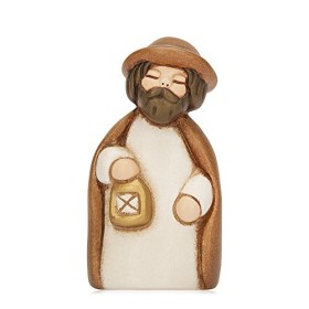 THUN® - San Giuseppe - Versione Bianca - Statuine Presepe Classico - Ceramica - I Classici