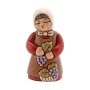 THUN® - Donna Vendemmiatrica con UVA - Versione Rossa - Statuine Presepe Classico - Ceramica - I Classici