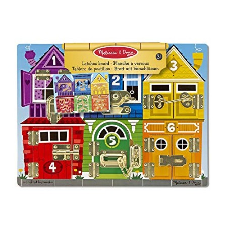 Melissa and Doug Gioco in legno Il puzzle delle serrature e lacci - tavola attività