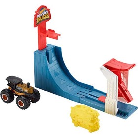 Hot Wheels Monster Trucks Pista Supersalto Big Air Breakout con Veicolo Incluso, Gioco per Bambini di 4 + Anni, GCG00