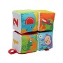 Fisher-Price- Soffici Cubi Gira e Impara, Giocattolo per Apprendimento Sensoriale dei Bambini dai 3 Mesi, GFC37